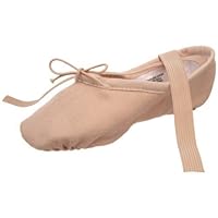 Bloch Girl's Pump Split Sole Canvas Ballet Shoe/Slipper, Pink, 13 A US Little Kid