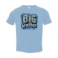 Brother Toddler Shirt, Big Brother - Blue Sketchy, Bold, Blue, Retro, Unisex, Toddler Tee, Youth, Short Sleeve T-Shirt (5-6T, Blue)