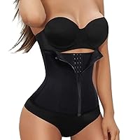 Waist Trimmer Corset Shape wear Trainer for Women | Hook & Zip Up Tummy Control Waist Wraps for Stomach for Ab Workout