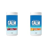 Natural Vitality Calm, Magnesium Citrate Supplement, Anti-Stress Drink Mix Powder, Gluten Free & Calm, Magnesium Citrate Supplement, Anti-Stress Drink Mix Powder, Gluten Free