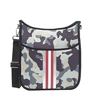 Neoprene Messenger - Crossbody Bags For Women - Adjustable Strap - Shoulder Bag