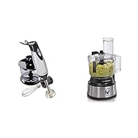 Hamilton Beach 4-in-1 Electric Immersion Hand Blender with Food Processor & Vegetable Chopper
