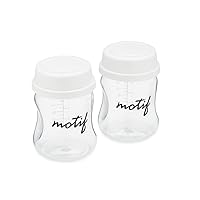 Breast Milk Storage Bottles for The Twist Breast Pump - Two 140mL Bottles for Breast Pump, with Lids - Milk Collection Containers