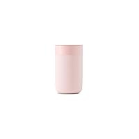 W&P Porter Ceramic Mug w/ Protective Silicone Sleeve, Blush 16 Ounces | On-the-Go | No Seal Tight | Reusable Cup for Coffee or Tea | Portable | Dishwasher Safe