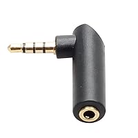 Headphone Splitter 90 Degree Plug 3.5mm Angle Male to Female Adapter Stereo Accessories 3.5mm Male to Female Adapter Angle