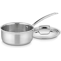 Cuisinart 1.5 Quart Multiclad Pro Triple Ply Saucepan w/Cover, MCP19-16N