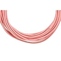 Full-Grain Leather Cord, 1.5mm Round Pink 5 Yard