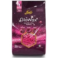 ItalWax Cherry Pink GloWax - Hypoallergenic Hard Stripless Wax Beads .88 lb./400g Bag