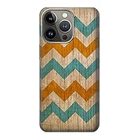 R3033 Vintage Woods Chevron Graphic Printed Case Cover for iPhone 14 Pro Max