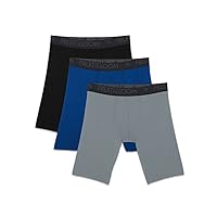 Men's Breathable Boxer Briefs, Moisture Wicking Underwear, Assorted Color Multipacks