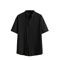 Chinese Style Men's Short-Sleeve T-Shirt, Summer Casual Retro Shirt