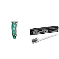 Marvis TSA Approved Classic Strong Mint Toothpaste, 1.3 oz & Soft Toothbrush