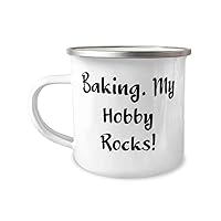 Best Baking Gifts, Baking. My Hobby Rocks!, Unique Birthday 12oz Camper Mug Gifts For Friends, Baking kit, Baking supplies, Baking tools, Baking pans, Baking sheets, Cake decorating