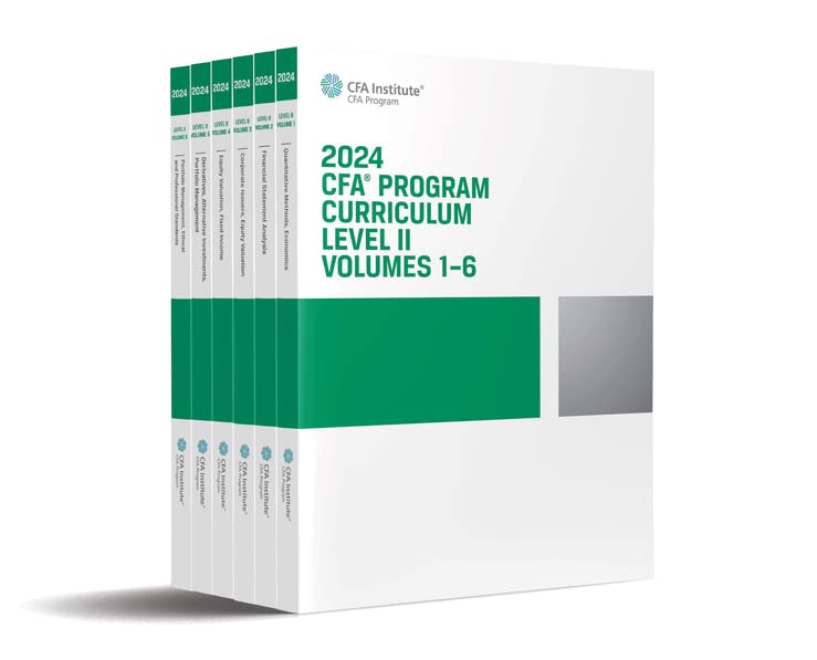 Mua 2024 CFA Program Curriculum Level II Box Set trên Amazon Mỹ chính
