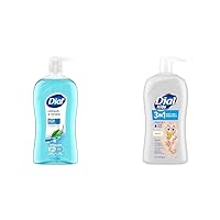 Body Wash, Refresh & Renew Spring Water, 32 fl oz & Kids 3-in-1 Body+Hair+Bubble Bath, Peach, 32 fl oz