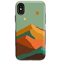 Casely iPhone X/XS Case | Endless Peaks | Colorblock Mountain Case
