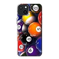 jjphonecase R2238 Billiard Pool Ball Case Cover for iPhone 15 Plus