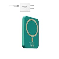 RapidX Boosta Magnetic Wireless Charger (Teal) + 30W Type-C PD Wall Adapter