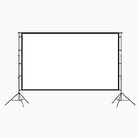 Projector Screen with Stand,16:9 Hight-Density Portable Foldable Projection Screen，1080P 3D 4K HD Outdoor Projector Screen (84/100/120/150Inch)