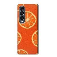 R3946 Seamless Orange Pattern Case Cover for Samsung Galaxy Z Fold 4