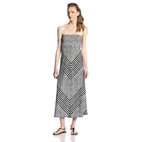 MSK Women's Strapless Chevron-Stripe Dress