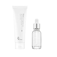 Rice Skin Care Line - Gentle Exfoliator Cleanser & White Ampule Serum - Moisturizes, Nourishes, Revives and Ups Dull Skin Tone