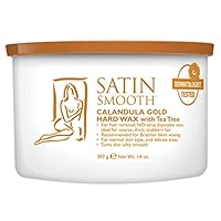 Satin Smooth Calendula Golden with Tea Tree Oil Hard Wax 400g (14 oz) Can