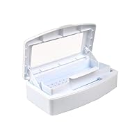 Nail Tool Clean Box Plastic Nail Tray for Alcohol Cleaning Container for Nipper Clipper Cutter Manicure Tools Nail Art Equipment for Salon SPA