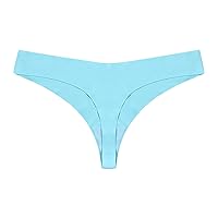 Women Seamless Cheeky Underwear Soft Invisible Bikini Panties Sexy Stretch Low Waist No Show Thong Underwear Briefs