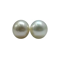 11.60 MM Size (Approx.) AA Luster Loose Pearl Cream Color Oval Shape Pearl Beads Natural Real South Sea Pearl Personalize Gift