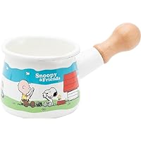 Toyohoro SNJ-903 Snoopy Horo Milk Pan, Clean, Long Lasting, Convenient, Made in Japan, White