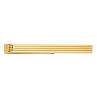 4.5mm 10k Gold Mens Grooved Tie Bar Jewelry Gifts for Men