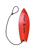 Finger Boarding Mini Lightweight Entertainment Portable Children's Skateboard Toys Finger Surfboard Party Gift Plaything (Color : Red, Size : 12cm)