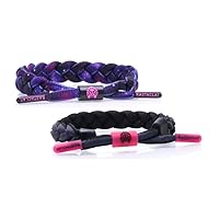 Rastaclat Original Hand Braided Core Collection Adjustable Men’s Bracelets | Set of 2 Braided Bracelets (Medium/Large)