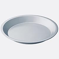Tezzorio 9 Inch Round Pie Pan for Baking, Aluminum Commercial Grade Pie Plate