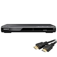 Sony Ultra Slim Upscaling DVPSR510H DVD Player; with Free Xtreme 6’ High Speed HDMI Cable