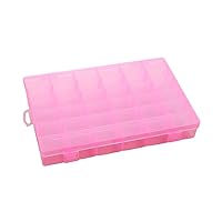 Transparent Plastic Storage Compartment Adjustable Container For Beads Earring Box Jewelry Rectangle Box Case Organizer Jewelry Box Transparent Plastic Box Multi-functional Storage Case Removable