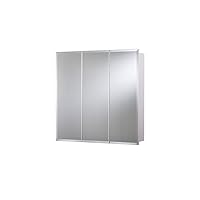 Heacham 30-Inch x 30-Inch Triple Door Tri-View Cabinet with Hang 'N' Lock Fitting System
