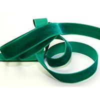 16mm Berisford Velvet Ribbon Mini Roll 5m 9456 Emerald - per 5 metre roll