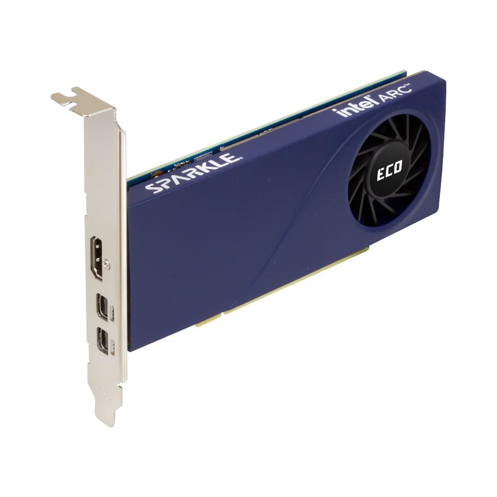Sparkle Intel Arc A310 ECO, 4GB GDDR6, 50W TBP, Low-Profile, Single Fan, Single Slot, HDMI x1, Mini DisplayPort x2, SA310L-4G