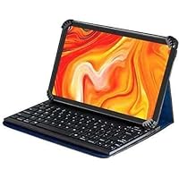 Blue Rotational Bluetooth Keyboard Case Compatible with ASUS Nexus 7