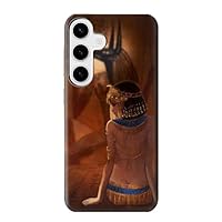 jjphonecase R3919 Egyptian Queen Cleopatra Anubis Case Cover for Samsung Galaxy S24 Plus