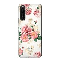 R1859 Rose Pattern Case Cover for Sony Xperia 10 V