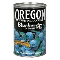 Oregon Fruit Products, Canned Fruits, 15oz Can (Pack of 3) (Choose Fruit Below) (Blueberries in Light Syrup)