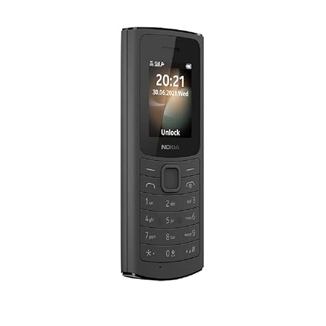 Nokia 110 4G | GSM Unlocked Mobile Phone | Volte | Black | International Version | Not AT&T/Cricket/Verizon Compatible