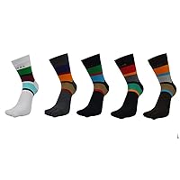 Harajuku Five Fingers Crew Socks Boys 5 Pairs Men's Casual Socks Cotton Colorful Socks Striped