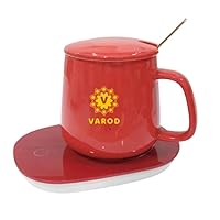 Coffee Mug Warmer for Desk, Coffee Warmer for Desk auto Shut Off Cup Warmer, Warming Mug Heater for Office, Mug Warmer with Cup and Spoon, Temperature Controlled Travel Mug. Coffee Cup That Stays hot