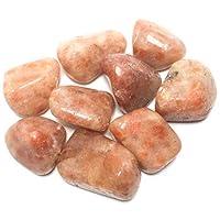 Geode Presents Natural Sunstone Tumble Stone Raw Rough Stones for Reiki and Crystal Tumbled Stones Pack of 50 Gram Approx #Aport-255