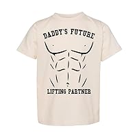 Lifting Toddler Shirt, Daddy's Future Lifting Partner, Weight Lifting, Funny, Bodybuilding, Short Sleeve T-Shirt