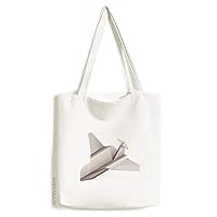 Origa Geometric Aircraft Pattern Tote Canvas Bag Shopping Satchel Casual Handbag